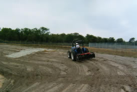 Preparation of soil to receive HydroSeeding...
